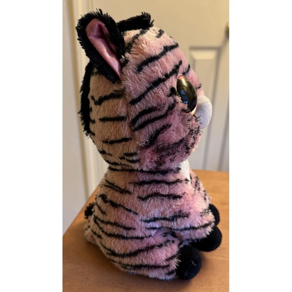 Ty Beanie Boo Zoey Pink Zebra 6